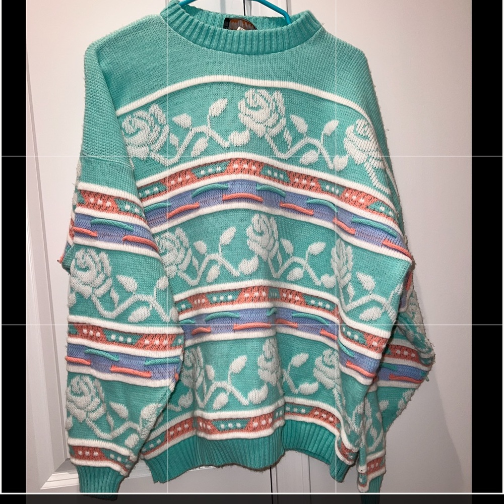 Vintage Pastel Sweater 🌹